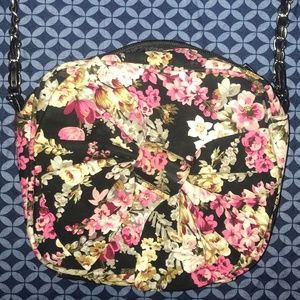 Candie's Crossbody Floral Purse w/ Bow